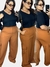 Wide Leg Alfaiataria Caramelo Plus Size - comprar online