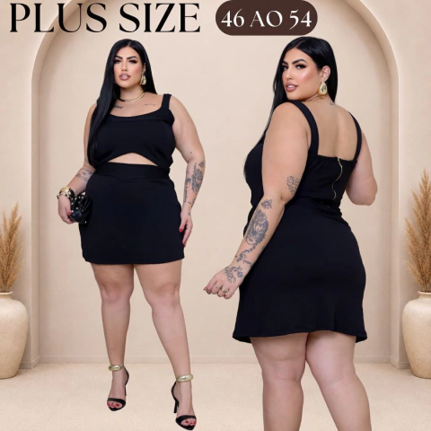 Macaquinho Montaria Plus Size