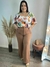 Calça Wide Leg Marrom Plus Size na internet