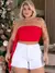 Short Jeans Branco Tradicional Plus Size na internet