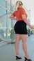 Imagem do Saia Jeans Cargo Preta Plus Size