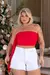 Short Jeans Branco Tradicional Plus Size - Ray Plus Boutique