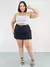 Cropped Faixa Lurex Prata - Ray Plus Boutique