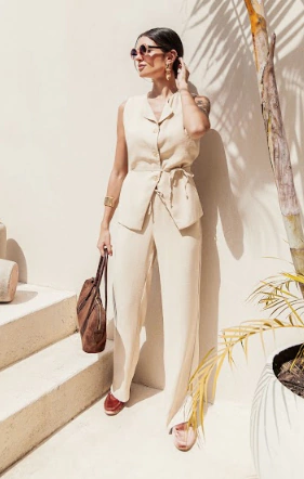 CALÇA FLARE ALFAIATARIA COM FORRO - comprar online