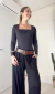 Blusa Manga Longa essencial Dupla Camada - comprar online