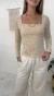 Blusa Manga Longa essencial Dupla Camada - PANTALONES