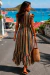 Boho Chic Premium: Vestido Taormina Stripes - Canto da Lucy