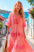 Boho Chic: Vestido em algodão Pink Mirror - comprar online
