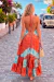 Boho Chic: Vestido Frente Única em Seda Indiana Capri Gold - comprar online