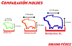 Moldecitos M x750 - comprar online