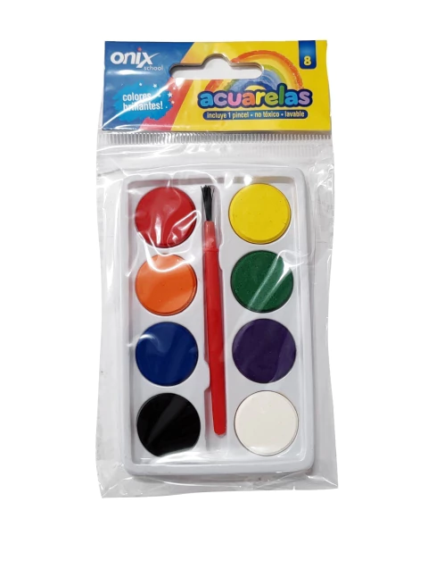 Set Acuarelas x8 con pincel