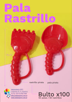 Pala/Rastrillo Feliz x100 (50 c/u) - comprar online