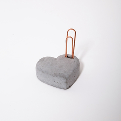Corazón portarretratos y mensajes (concreto) - comprar online