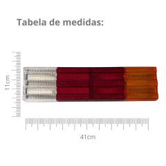 Imagem do Lente Lanterna Traseira MB 710 709 1113 1620 1720 Accelo