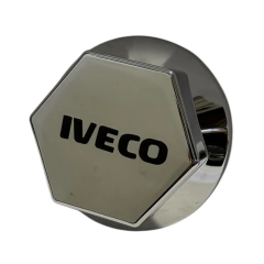 Par Sobre Tampa Cromada Cubo Dianteira Iveco Com Emblema