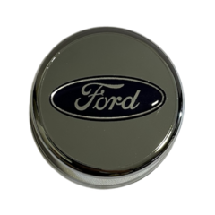 Par Sobre Tampa Cromada Cubo Ford 3/4 Com Emblema
