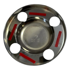 Sobre Tampa Cromada Cubo Traseira Truck MB Sem Emblema - Rubinho Auto Peças