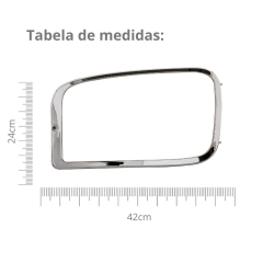 Aro Cromado Moldura Farol Mercedes Benz Axor - Rubinho Auto Peças