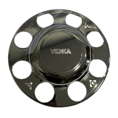 Sobre Tampa Cromada Cubo MB Atego 8 Furos Sem Emblema