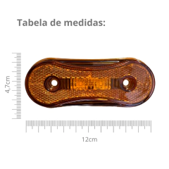 Imagem do Kit com 6 Lanterna Lateral Facchini LED Bivolt Amarela