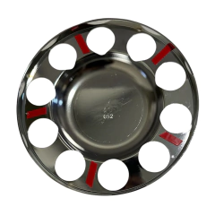 Sobre Tampa Cromada Cubo Tração MB Actros Axor Sem Emblema - Rubinho Auto Peças