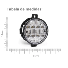 Farol Auxiliar VW Constellation Led 24V Pradolux - Rubinho Auto Peças