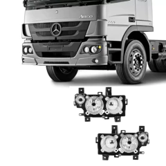 Farol Caminhão Mercedes Benz Atego H1/H7 com Lanterna Pisca Nino - comprar online