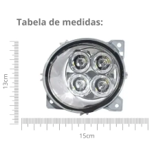 Farol Auxiliar SC R440 Led Pradolux - loja online