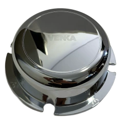 Kit com 6 Sobre Tampa Cromada Cubo Carreta 5 Furos Pequena - comprar online