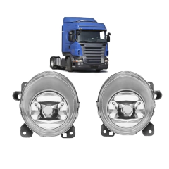 Farol Auxiliar Redondo Longo Alcance Interno Scania 124 S5 - comprar online