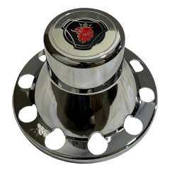 Sobre Tampa Cromada Cubo Traseiro Tração Scania Com Emblema - comprar online