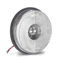 Lanterna Lateral Led Redonda Universal 85mm Cristal