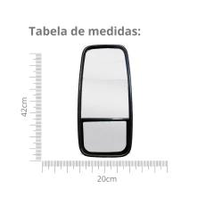 Retrovisor MB 1620/1618 HPN Plano Bifocal Convexo - Rubinho Auto Peças