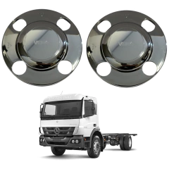 Sobre Tampa Cromada Cubo Traseira Truck MB Sem Emblema na internet