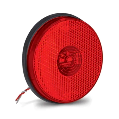 Kit com 6 Lanterna Lateral Led Redonda 85MM Bivolt Vermelha - comprar online