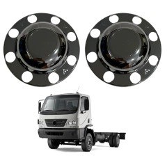 Sobre Tampa Cromada Cubo Traseiro MB Accelo Sem Emblema na internet