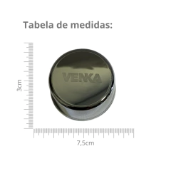 Par Sobre Tampa Cromada Cubo Ford/VW 3/4 Sem Emblema - comprar online