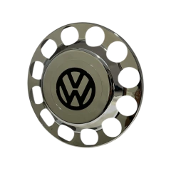 Par Sobre Tampa Cromada Cubo VW Meteor Com Emblema