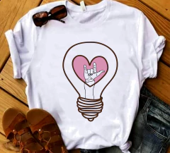 Camisa Libras Lâmpada Com Coração - comprar online