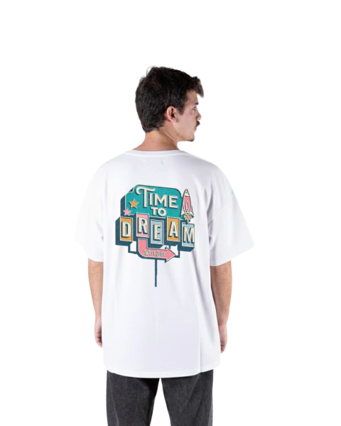 Remera oversize Dream Blanco - comprar online