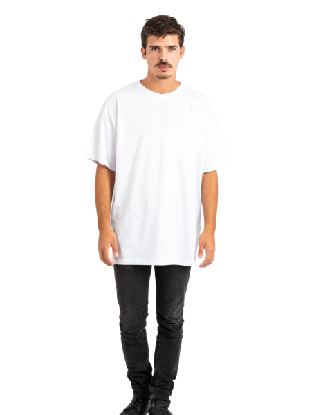 Remera Oversize Blanca Lisa - comprar online