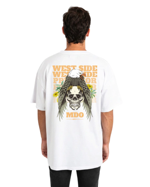 Remera Oversize Águila Calavera - comprar online