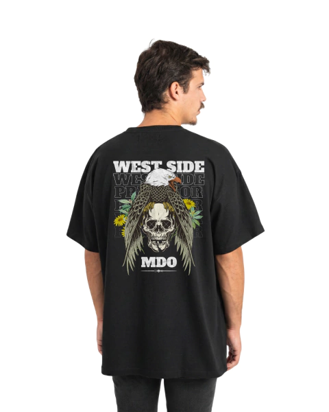Remera Oversize Aguila Calavera - comprar online