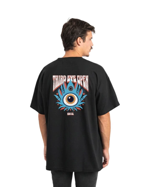 Remera Oversize Tercer ojo Negro - comprar online