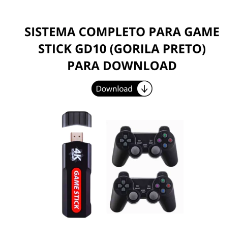 imagem Sistema Game Stick GD10 64gb (gorila preto) - comprar online