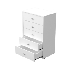 Chifonier 5 Cajones Milenial Color Blanco - comprar online
