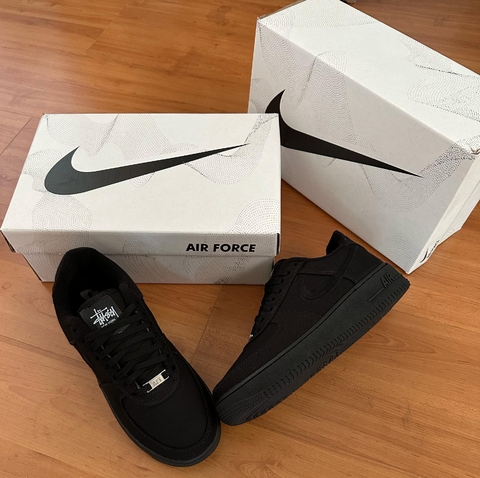 Tênis Air Force Stussy Linho/Preto Premium - comprar online