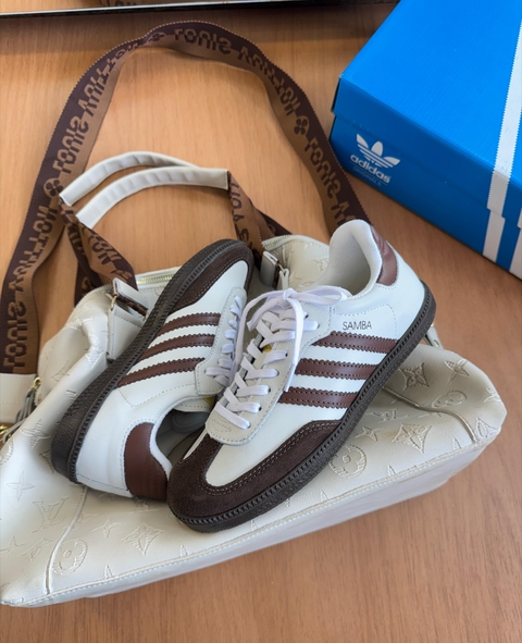 Tênis Samba OG Branco/Café Linha premium - comprar online