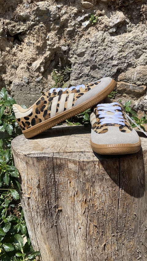 Tênis Samba OG Areia/Onça - Linha Premium