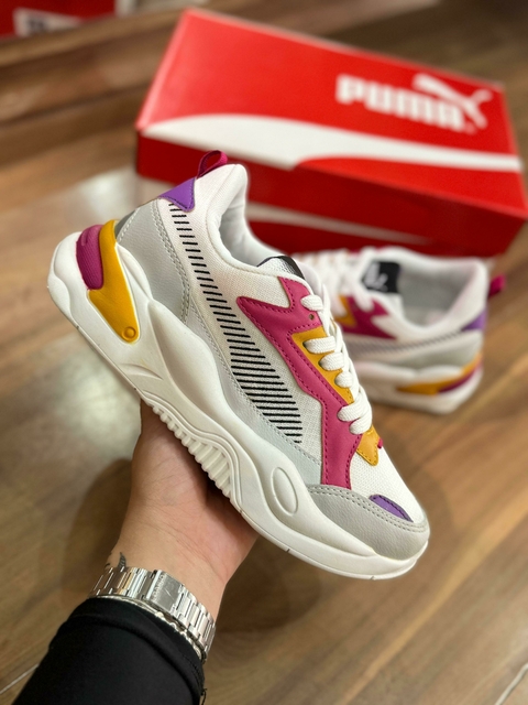 Tênis Puma Phantom Plataforma Pink/Roxo